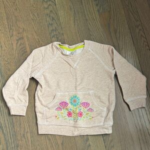 Hanna Andersson Tan Sweatshirt with Floral Design